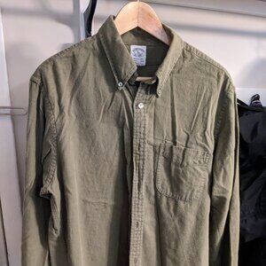 Brooks Brothers Regent Fit Fleece Button-Down Shirt Jacket - Men's Large